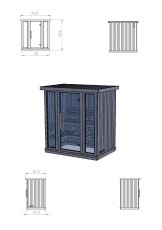 画像3: 在庫一掃セール30%OFF!! INSIDE SAUNA "SMALL" U.S.ヴァージョン（上段ベンチ用足置き場ありタイプ）通常価格657,000円(税込)→459,900円(税込) (3)